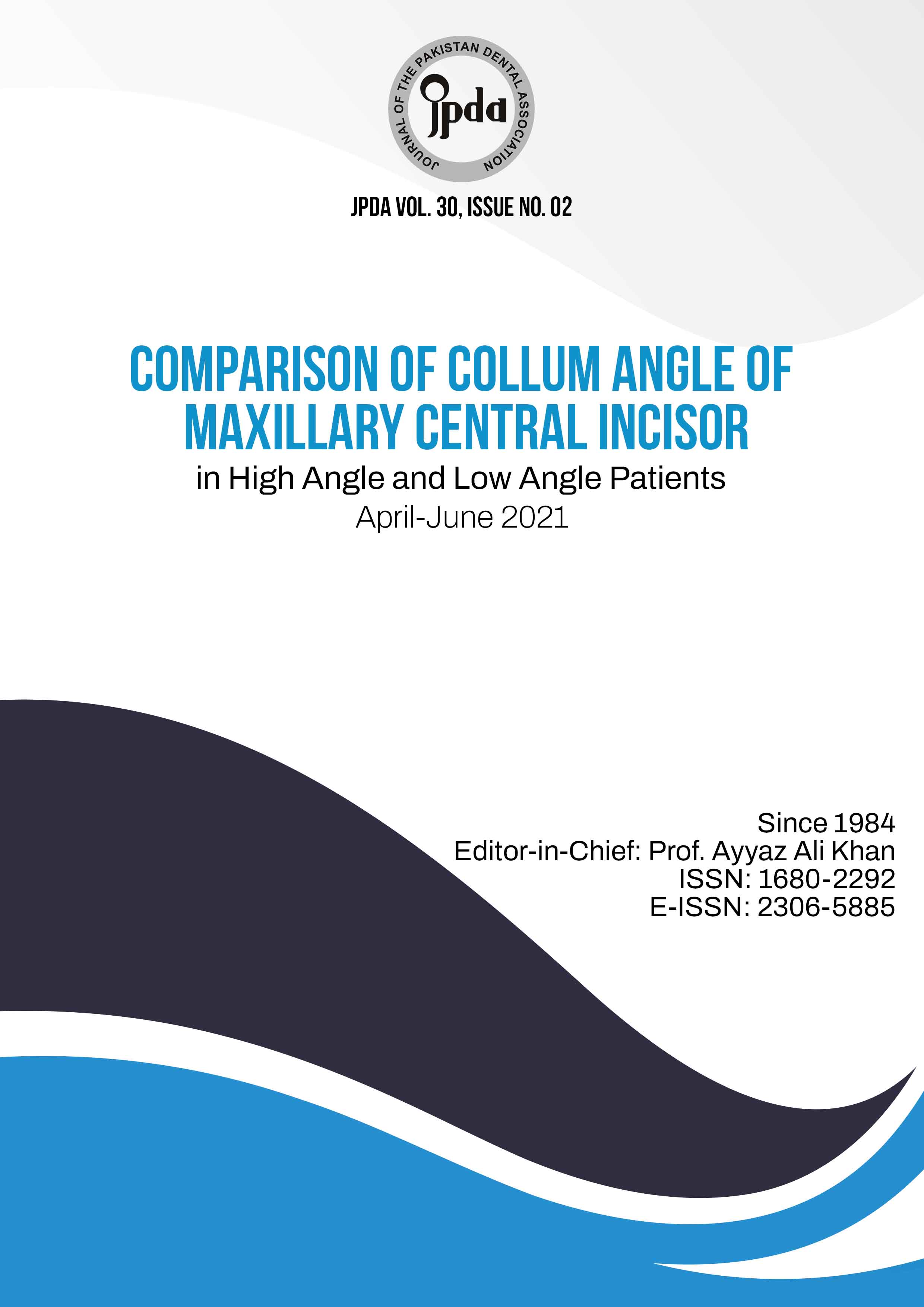 Journal of The Pakistan Dental Association
