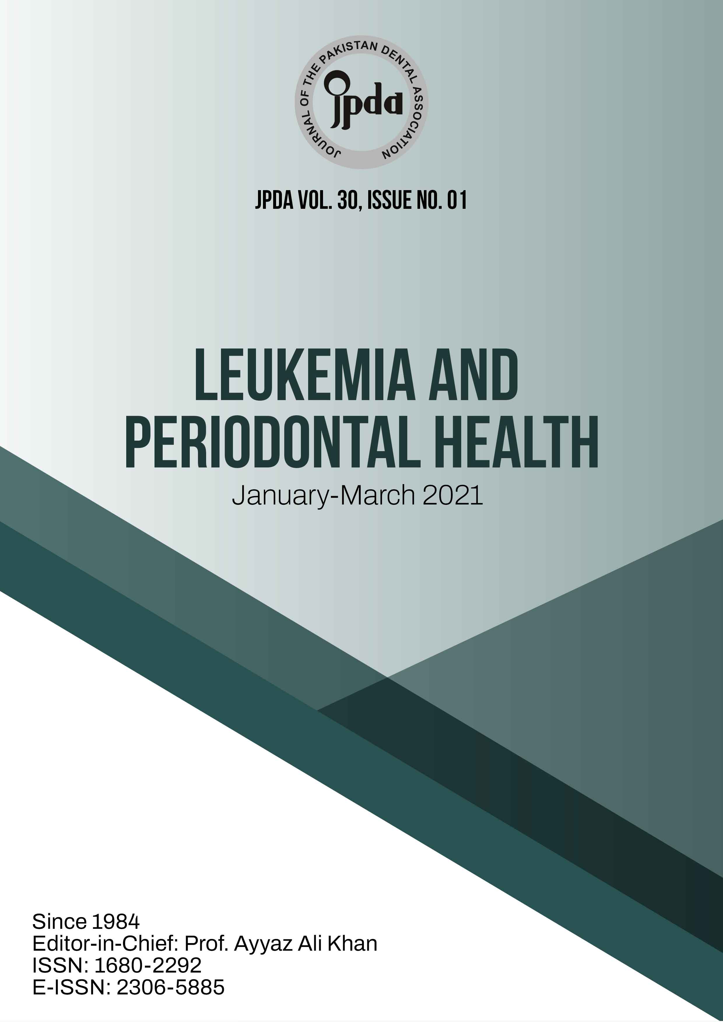 Journal of The Pakistan Dental Association
